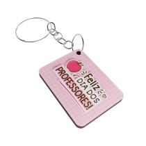 Kit 25 Chaveiros MDF Dia dos Professores Lembrancinha