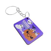 Kit 25 Chaveiros MDF Halloween Lembrancinha Dia das Bruxas