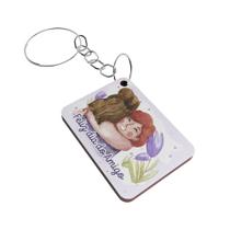 Kit 25 Chaveiros MDF Personalizados: Celebre o Dia do Amigo com Mensagens e Desenhos