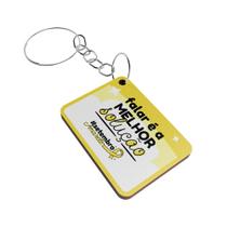 Kit 25 Chaveiros MDF Setembro Amarelo Valorização da Vida
