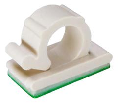 Kit 25 Clips 9Mm Organizador Fixador Adesivo Cabo Fio Parede