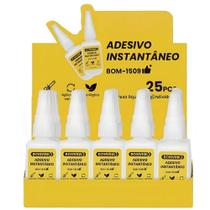 Kit 25 Colas Instantânea 20g Multiuso Ideal para Reparos Domésticos e Industriais BOM1509 Kit 25 Colas Instantânea 20g Multiuso Ideal para Reparos Domésticos e Industriais BOM1509