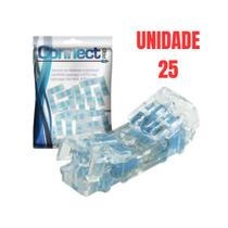 Kit 25 Conectores De Emenda Linear C/gel 101e Bargoa Cor Branco
