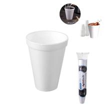 Kit 25 Copos Café Descartáveis Papel Térmicos Isopor 300ml P/ Escritório Casa Bebidas Quentes E Frias
