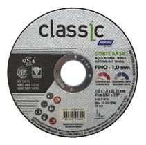 Kit 25 disco corte aco inox fino 115,0x1,0x22,23 classic basic norton