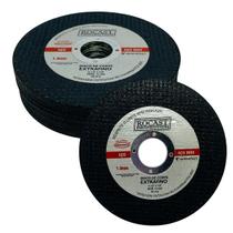 Kit 25 Disco Corte Aço Inox Fino 4.1/2 Para Esmerilhadeira Lixadeira Abrasivo RocastFerroAluminio Kit 25 Disco Corte Aço Inox Fino 4.1/2 Para Esmerilhadeira Lixadeira Abrasivo RocastFerroAluminio