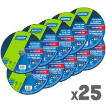 Kit 25 Discos de corte para metal 7 x 1/8 x 7/8" - AR302 - Norton Kit 25 Discos de corte para metal 7 x 1/8 x 7/8" - AR302 - Norton