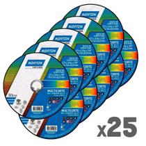 Kit 25 Discos de corte para multi materiais 4.1/2 x 3/64 x 7/8" - Multicorte - Norton