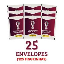 Kit 25 Envelopes Figurinhas Copa Do Mundo 2022 Qatar Panini