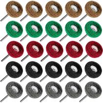 Kit 25 Escovas De Polimento Nylon G120 A G800 Micro Retífica