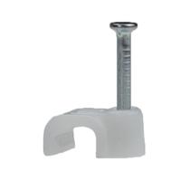 Kit 25 Fixa Fio Chato 6mm C/ Prego de Aço Kit 25 Fixa Fio Chato 6mm C/ Prego de Aço