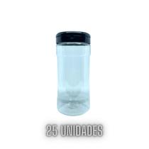 Kit 25 Frascos 500ml Para Tempero Com Tampa Dosadora Dupla
