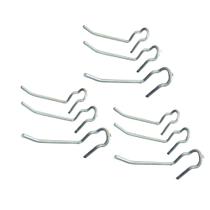 Kit 25 Ganchos Expositores 5cm Painel Canaletado, Prático e Resistente