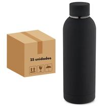 Kit 25 Garrafa Térmica Inox De Água Academia Esporte Azul 550ml