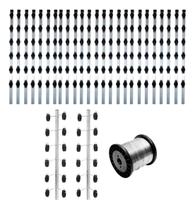 Kit 25 Hastes Industriais 4 Isoladore C/ 2 Cantos E Fio 0,45 Kit 25 Hastes Industriais 4 Isoladore C/ 2 Cantos E Fio 0,45