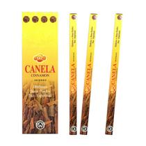 Kit 25 Incensos Indiano Canela Energia, Amor e Prosperidade