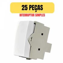 Kit 25 interruptor simples 10a margirius sleek pa016062