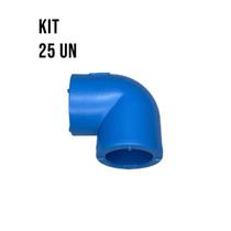 Kit 25 Joelhos 90 Ppr Azul Ar Comprimido 25 Mm - Topfusion