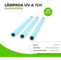 Kit 25 Lâmpadas Uv 15w Armadilha Luminosa Pega Mata Mosquito Kit 25 Lâmpadas Uv 15w Armadilha Luminosa Pega Mata Mosquito