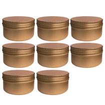 Kit 25 Latas de Alumínio 100g Cor Bronze