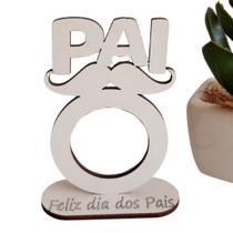 kit 25 lembrança porta bombom dia dos pais mdf branco