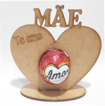 Kit 25 Lembranças Porta Bombom Dia Das Mães Mdf Cru - Modelo 3
