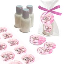 kit 25 Lembrancinhas Alcool Gel Ursinha Rosa Maternidade e Chá De Bebê 30ml Aroma de Bebê kit 25 Lembrancinhas Alcool Gel Ursinha Rosa Maternidade e Chá De Bebê 30ml Aroma de Bebê