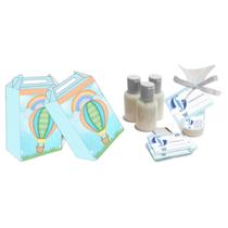 Kit 25 Lembrancinhas Caixinhas Tipo Maleta com Mini Hidratante 30ml