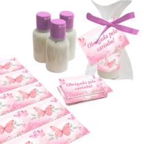 Kit 25 Lembrancinhas Hidratantes Tema Borboleta Para Festas de 15 Anos Aniversario