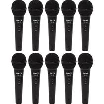Kit 25 Microfones Dinâmicos com Fio TK 10 Onyx Kit 25 Microfones Dinâmicos com Fio TK 10 Onyx