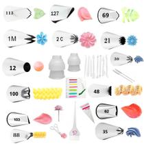 Kit 25 Peças Confeitar Wilton Bicos + Tesoura + Estecas Kit 25 Peças Confeitar Wilton Bicos + Tesoura + Estecas
