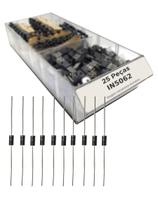 Kit 25 Peças - Díodo In5062 = 1n5062 Alta Qualidade
