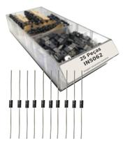 Kit 25 Peças - Díodo In5062 = 1N5062 Alta Qualidade