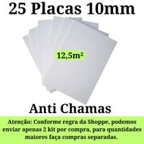 Kit 25 Placas de Isopor Eps Antichamas Isolamento Termico Acustico 1000x500x10mm 12,5 metros quadrad