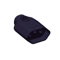 Kit 25 plugue Prensa Fêmea 2 Pinos + Terra Preto 20A - Ilumi