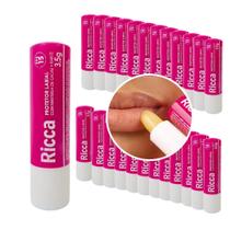 Kit 25 Protetores Labiais Manteiga Cacau Karité Fps15 Ricca