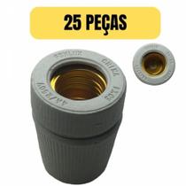 Kit 25 Receptaculo Bocal Soquete Porcelana Louca E27 Tempo