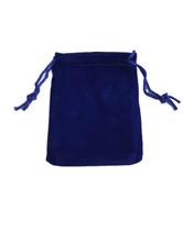 Kit 25 Saquinhos Veludo 10X15 Cm Azul