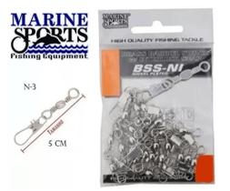 Kit 25 Snap Com Girador Marine Sport N-3 Nickel 5cm