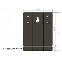 Kit 25 Suporte Fixador Pendurador De Espelho Organico Adnt Redondo Kit 25 Suporte Fixador Pendurador De Espelho Organico Adnt Redondo