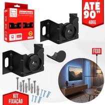 Kit 25 Suporte Tv Fixo Universal 10-90 Polegadas Parede Painel Reforçado + Kit Fixação Kit 25 Suporte Tv Fixo Universal 10-90 Polegadas Parede Painel Reforçado + Kit Fixação