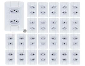 Kit 25 Tomadas Dupla 2p+t 20A 250v Branca Aria Tramontina Kit 25 Tomadas Dupla 2p+t 20A 250v Branca Aria Tramontina