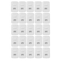 Kit 25 Uni - MG B3 Conj 2P+T 10A + 1 Int Paralelo 10A Branco