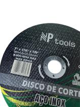 KIT 25 UNIDADES - DISCO DE CORTE - FERRO/ALUMINIO/INOX 7"x1/16"x7/8" - NP TOOLS