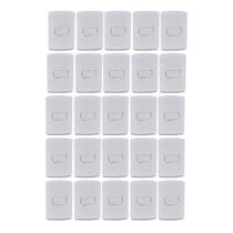 Kit 25 Unidades MG B3 Conj 1 Int Simples 4x2 10A 250V Branco Kit 25 Unidades MG B3 Conj 1 Int Simples 4x2 10A 250V Branco