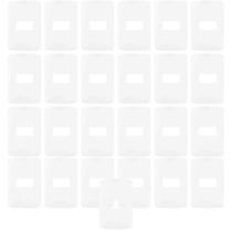 Kit 25 unidades - mg b3 placa 4x2 1 posto horizontal branco (19420)