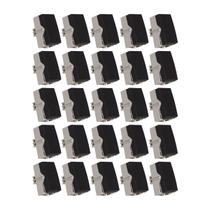Kit 25 unidades - mg módulo interruptor paralelo 10a-250v ebony clean (16809)