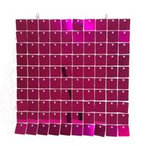 Kit 25 Unidades Painel Decorativo Lantejoula Shimmer Wall Rosa