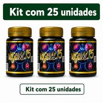 Kit 25 Vegetal 15 com 15 Cápsulas Suplemento Alimentar 500mg