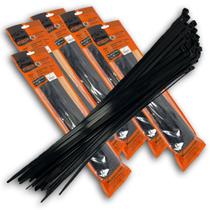 Kit 250 Abraçadeiras de Nylon Preta Foxlux 37cm x 7,0mm